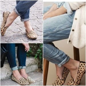 Madewell Teddy Loafer in Calf Hair Cheetah Print